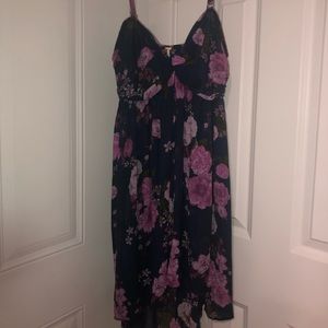 Free people flowy floral high-low dress